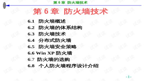 防火墻技術 守護網(wǎng)絡信息安全的基石——第6章課件解讀
